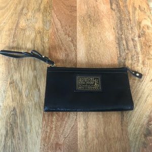 COACH Patent Leather Black Wristlet